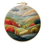 Embroidery Diy Landscape Handmade Cloth Art Material Kit