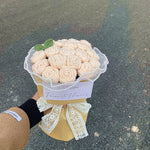 Diy Hand-woven Bubble Rose Bouquet