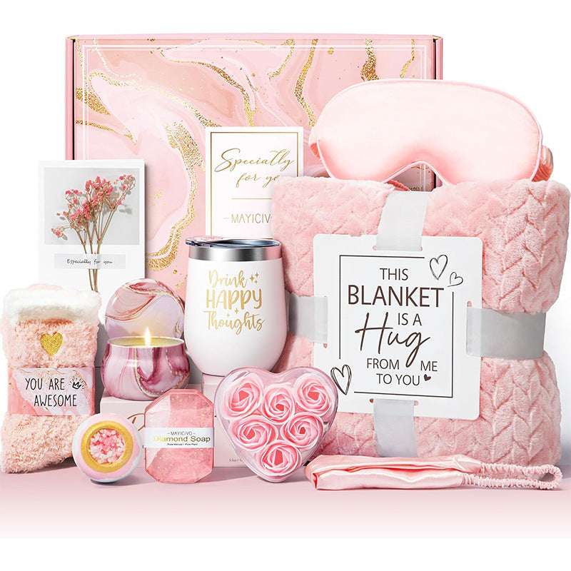 Aromatherapy Candle Soap Bath Set Gift Suit Birthday