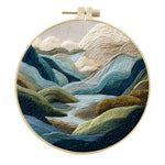 Embroidery Diy Landscape Handmade Cloth Art Material Kit