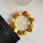 Handmade Diy Woven Bouquet Coaster