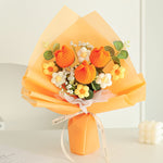 Knitted Wool Flowers Woven Rose Sunflower