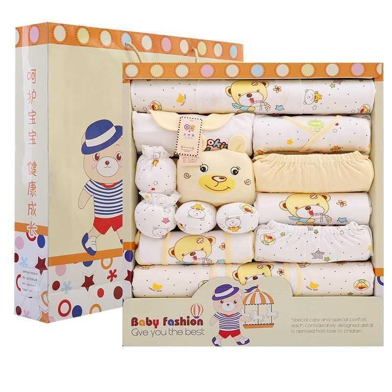 Newborn Clothes 17-Piece Cotton Suit Gift Box