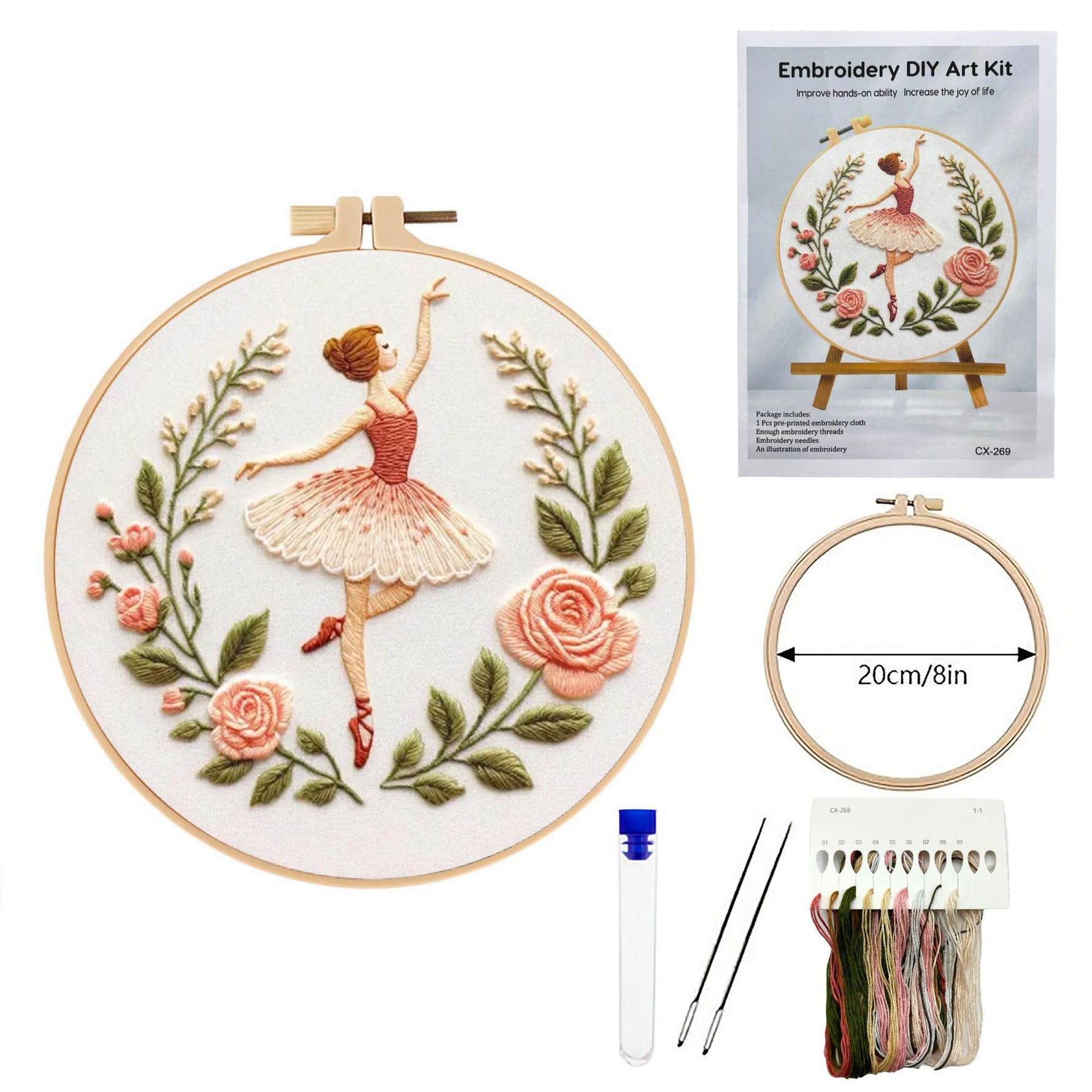 Embroidery Kit Material Package English Needle