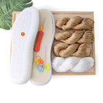 Handmade Knitting Hollow Thread Crystal Shoe Sole Hook Lace Material Package