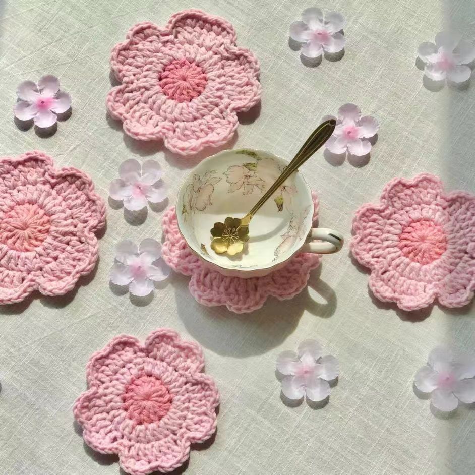 Finished Wool Hand-woven Coaster