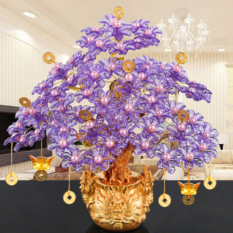 Direct Selling Handmade Beaded Wealth Tree Material Package Leading Lucky Ornaments Art Diy Weaving Cash Cow