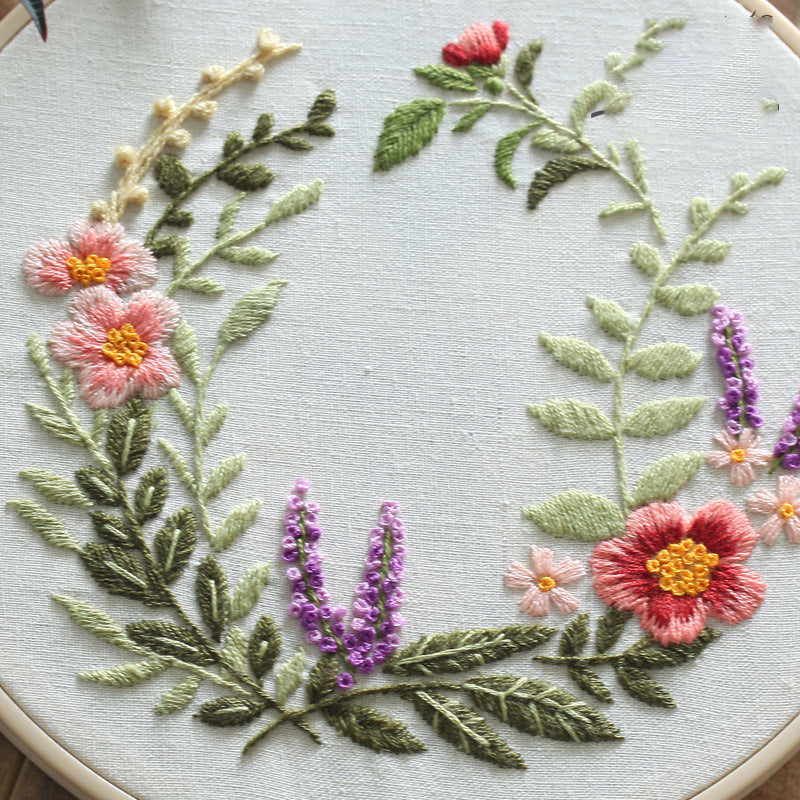 European Embroidery Diy Material Package Semi-finished Kit Beginner Simple Teaching