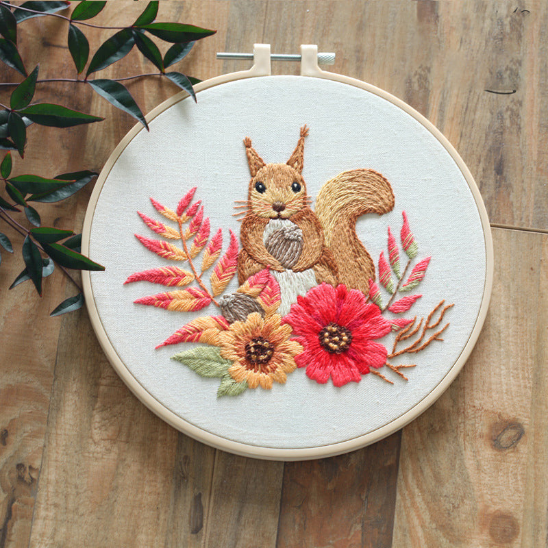 European Embroidery Diy Material Package Semi-finished Kit Beginner Simple Teaching