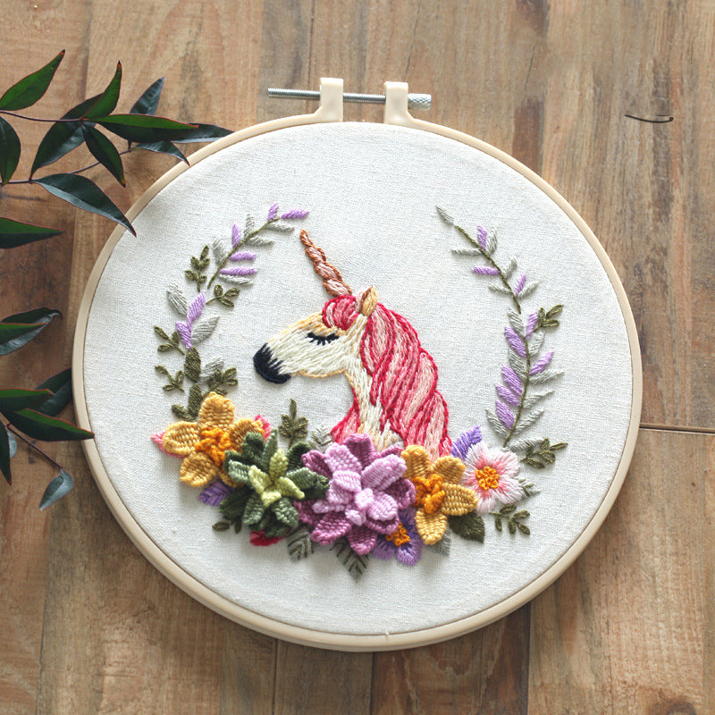 European Embroidery Diy Material Package Semi-finished Kit Beginner Simple Teaching