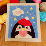 DIY Material Package Handmade Woolen Thread Stamp Embroidery Set handmade Lesson Self-embroidered Gift