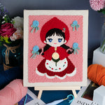DIY Material Package Handmade Woolen Thread Stamp Embroidery Set handmade Lesson Self-embroidered Gift