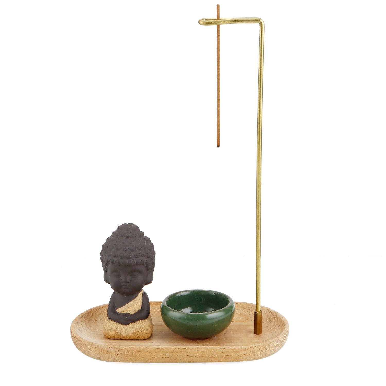 Backflow Incense Burner Incense Holder Ceramic Bowl Aromatherapy Chinese-style Three-piece Set