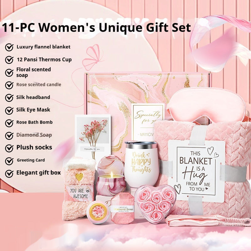 Aromatherapy Candle Soap Bath Set Gift Suit Birthday