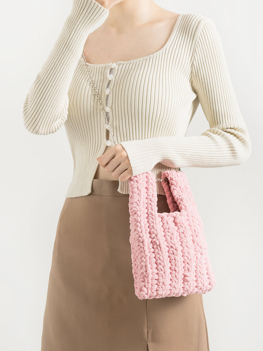 Diy Hand Woven Chain Messenger Bag