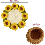 Handmade Diy Woven Bouquet Coaster
