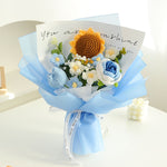 Knitted Wool Flowers Woven Rose Sunflower