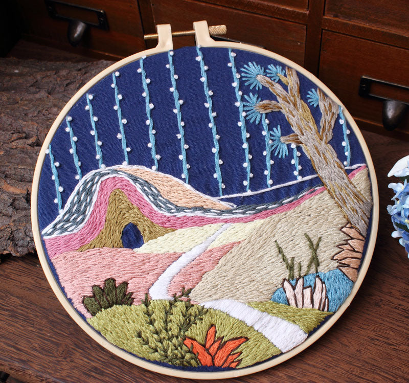 Handmade Embroidery Material Package Special Architectural Landscape Courtyard Chunsheng Kit