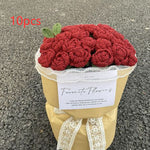 Diy Hand-woven Bubble Rose Bouquet