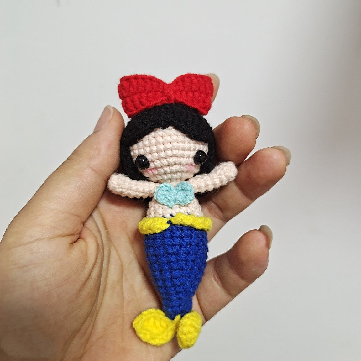 Hand Woven Pendant Finished Wool Doll
