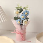DIY Hand-woven Knitted Flower Decorations