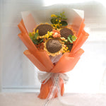 Wool Hand-woven Sunflower Bouquet Finished Product