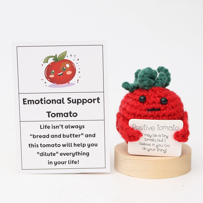 Wool Crocheted Positive Energy Potato Facial Expression Package Wool Fruit