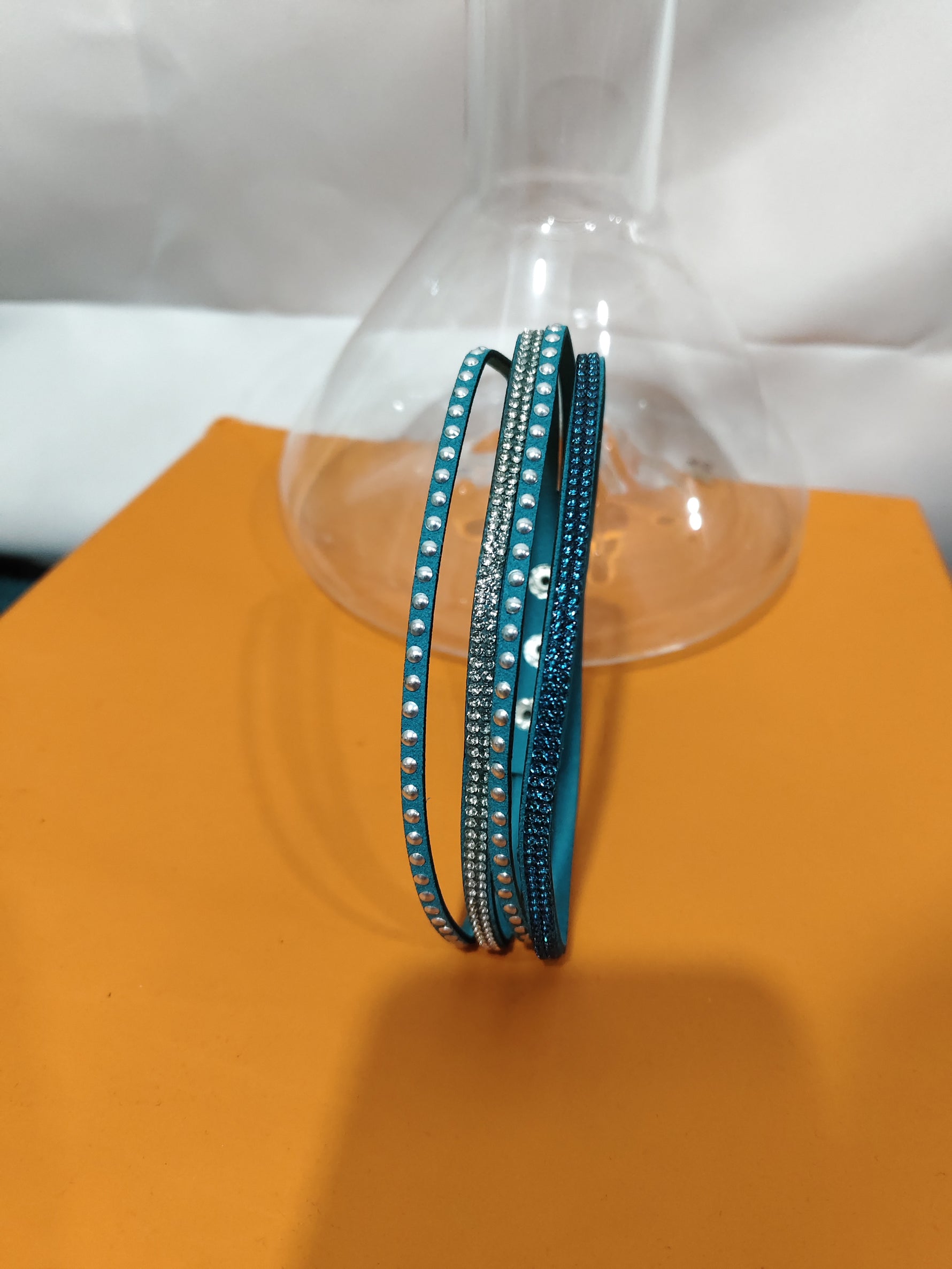 Korean velvet crystal bracelet