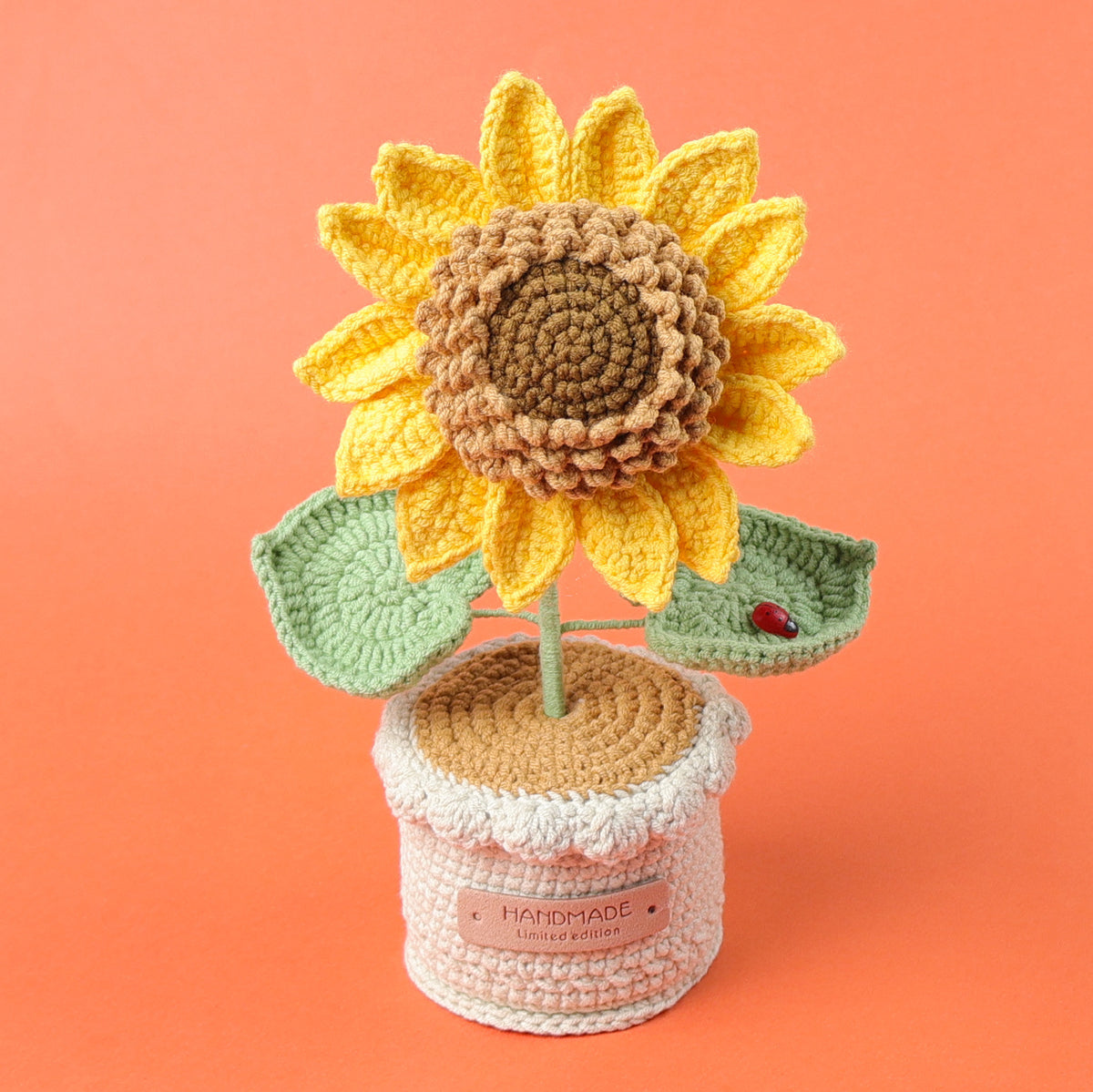 Finished Handmade Wool Woven Home Decoration Tulip Potted Plant
