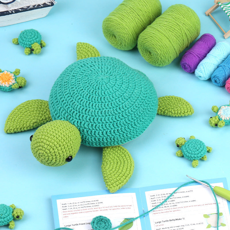 Children's Educational Memory Turtle Crochet Material Package