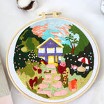 Handmade Embroidery Material Package Special Architectural Landscape Courtyard Chunsheng Kit