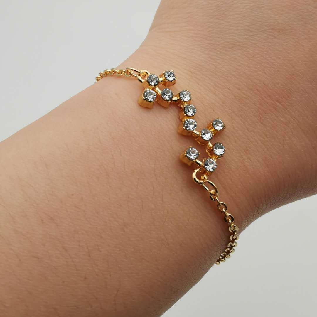 Zodiac Bracelet Crystal Bracelet Lady Gift