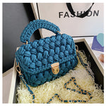 Homemade Diy Material Crochet Hand Messenger Bag