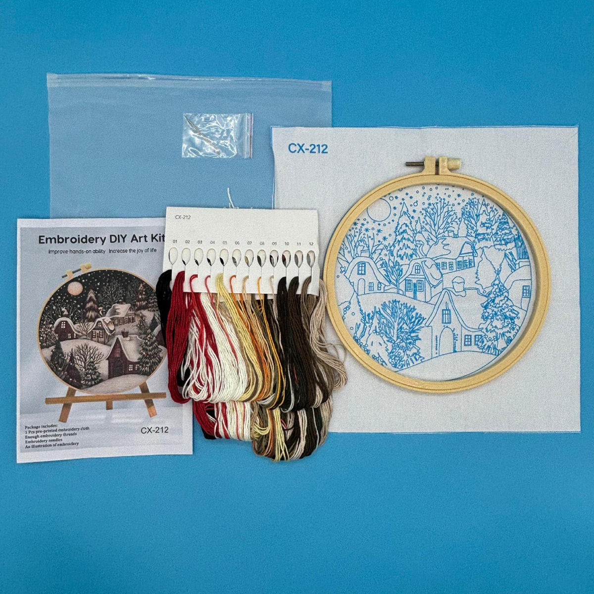 Kit Christmas Eve Kit Material Package Embroidery Fabric