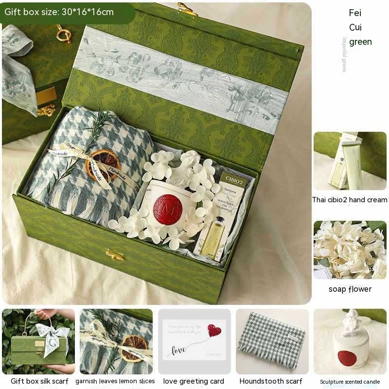 Gift For Girlfriend Niche Winter Scarf Gift Box