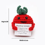 Wool Crocheted Positive Energy Potato Facial Expression Package Wool Fruit