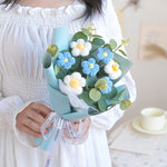 Hand-woven Knitted Wool Bouquet