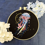 Marine Embroidery Jellyfish Pendant Material Package