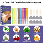 Ear Care Aromatherapy Ear Candle Wax Cleaning Set Relaxing Stress Relief With Plug Candle