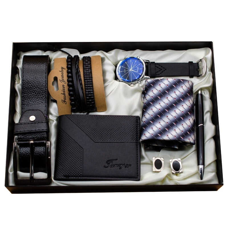 Watch Gift Box Holiday Birthday Gift Practical Simple Men's Large Dial Watch Gift Suit