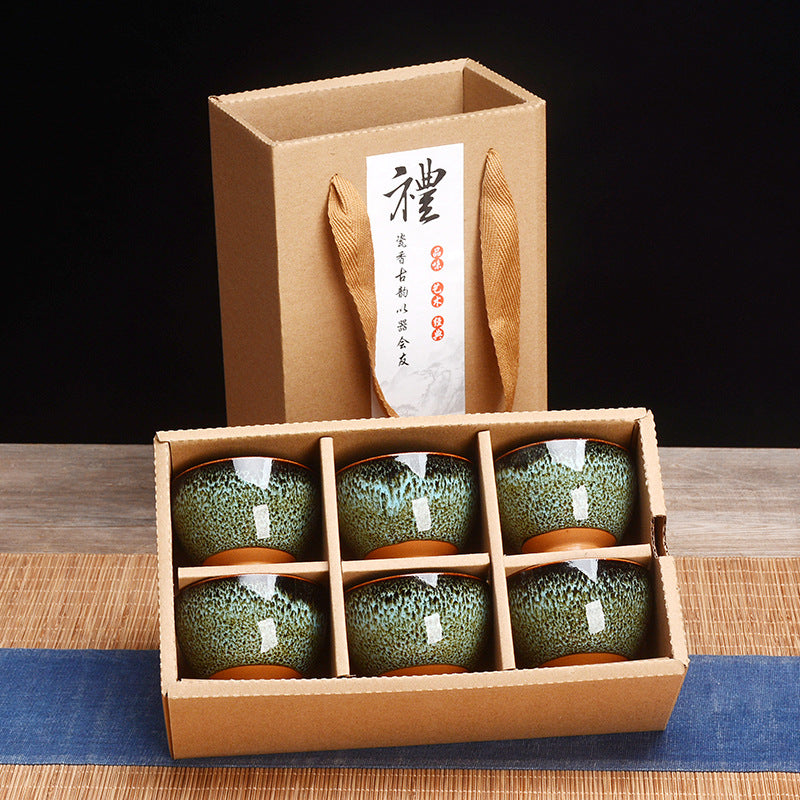 Colorful Teacup Tea Set Gift Box Suit