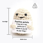 Wool Crocheted Positive Energy Potato Facial Expression Package Wool Fruit