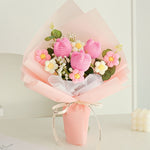 Knitted Wool Flowers Woven Rose Sunflower