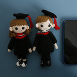 Graduation Doll Hand-woven Wool Crocheted