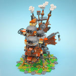 Mobile Moving Castle Splicing Toy Model Building Blocks