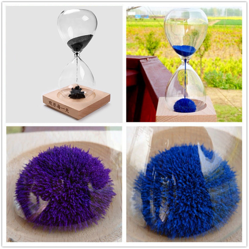 Creative Glass Magnet Magnetic Hourglass