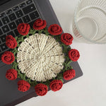 Handmade Diy Woven Bouquet Coaster