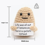 Wool Crocheted Positive Energy Potato Facial Expression Package Wool Fruit