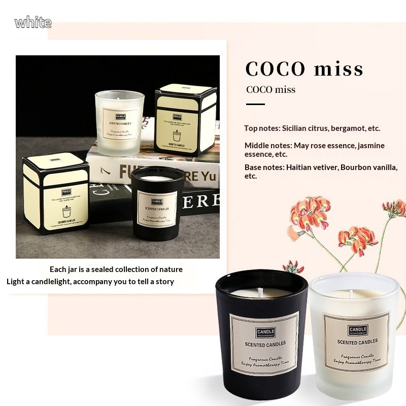 Glass Jar Soy Wax Gift Set Essential Oil Creative Home Decor Smoke-free Aromatherapy Ornament
