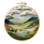 Embroidery Diy Landscape Handmade Cloth Art Material Kit